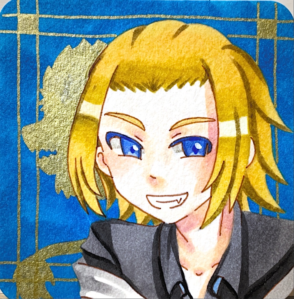 一次創作 傲慢 原画/手のひらペーパー