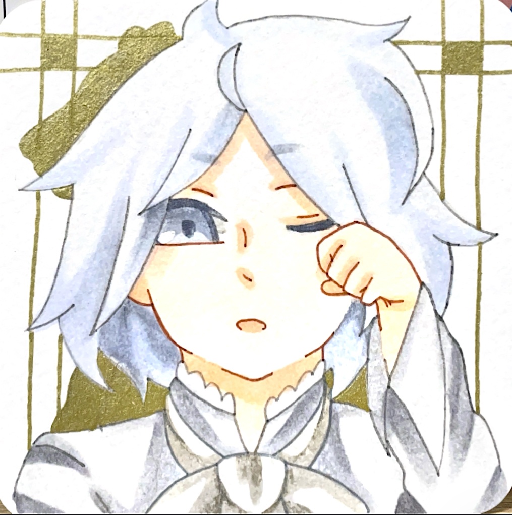 一次創作 怠惰 原画/手のひらペーパー