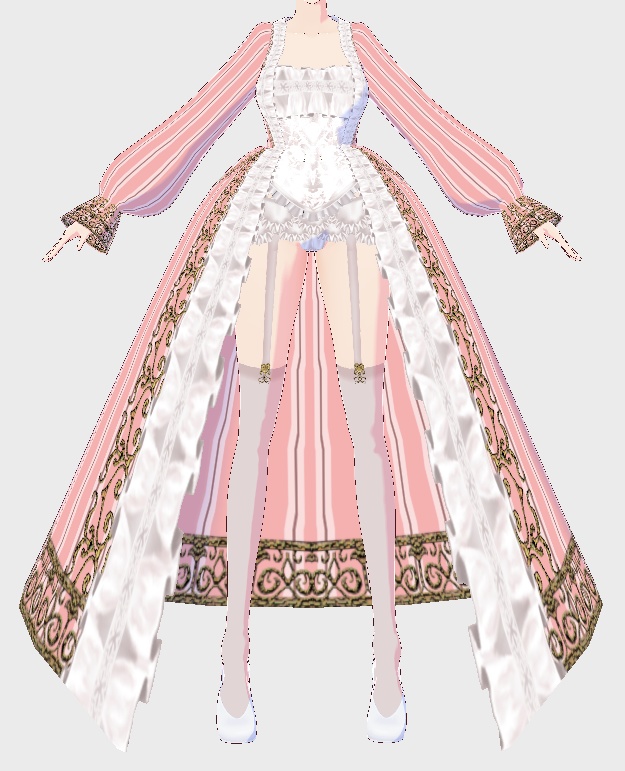 【無料版あり】クラシカルロングドレス