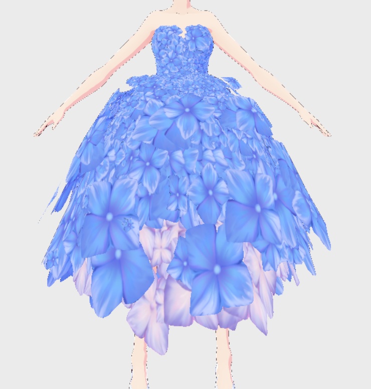 【無料】紫陽花ドレス