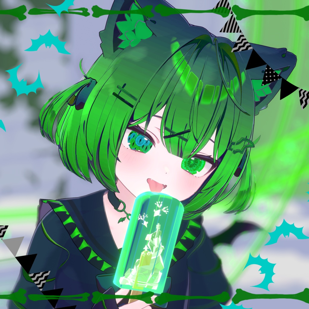 【10アバター対応】heresy eye テクスチャ