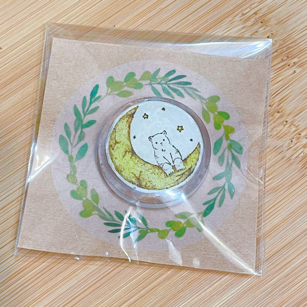 マグネット(月と白くま)