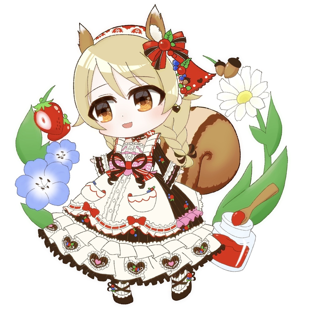 りすくぼちゃんお出かけアクスタ