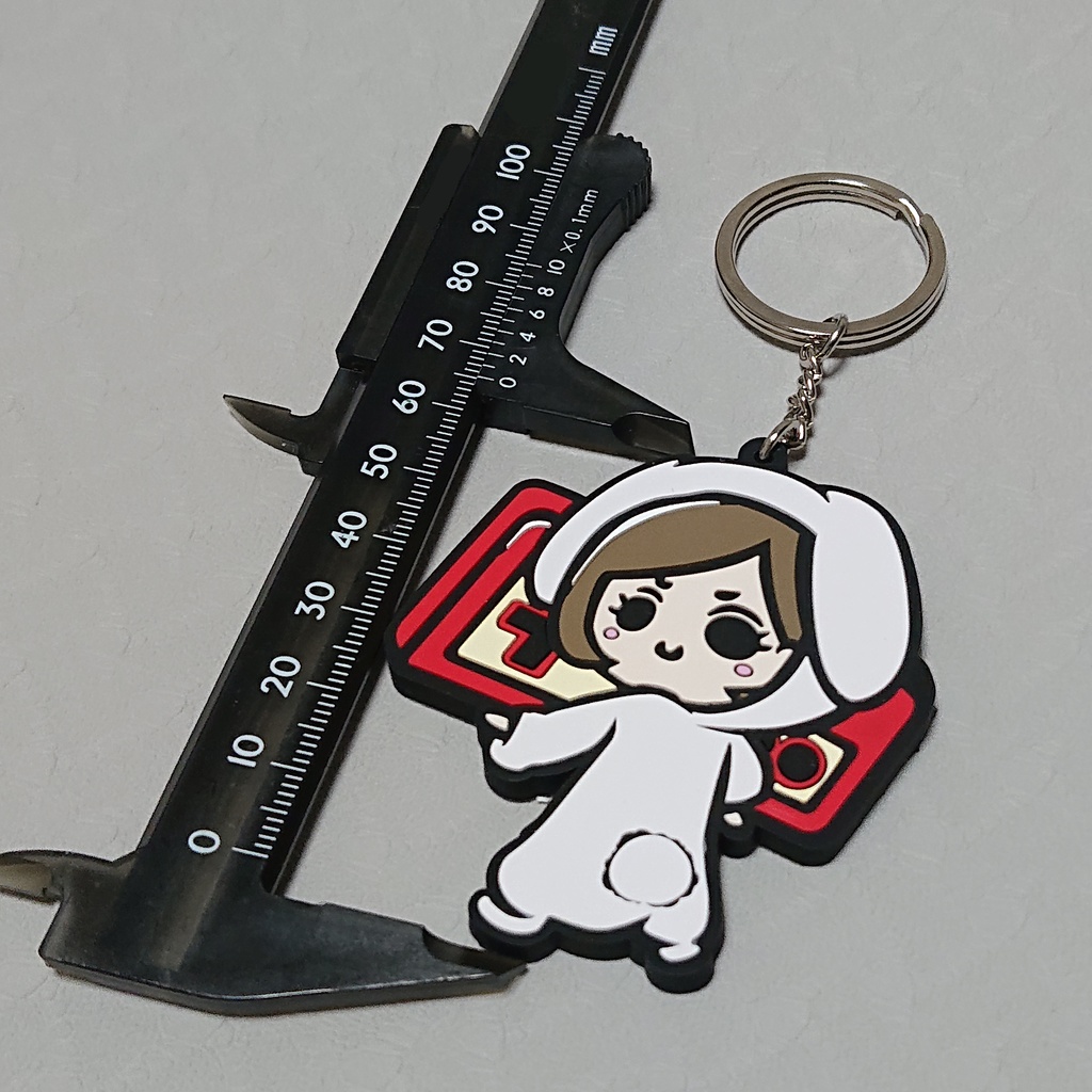 【数量限定】うさぎじゃむラバーキーホルダー