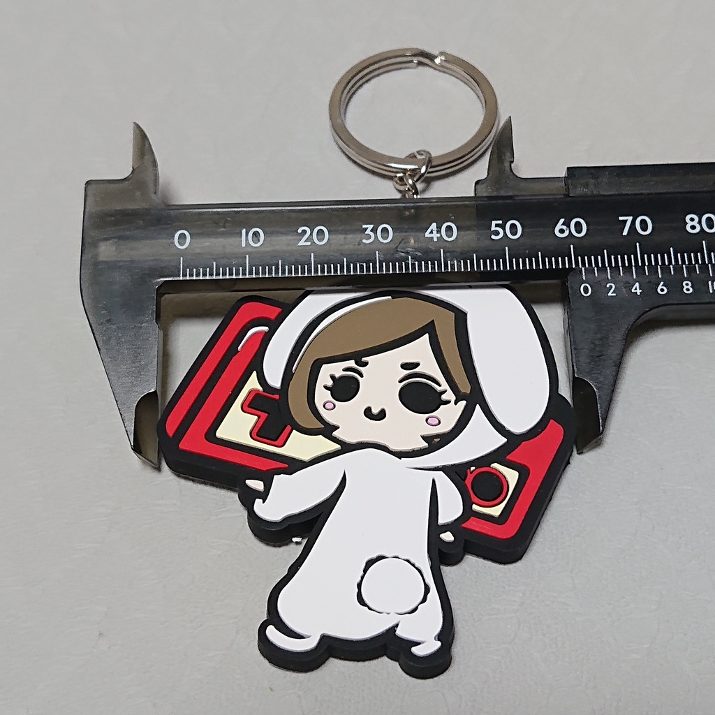 【数量限定】うさぎじゃむラバーキーホルダー
