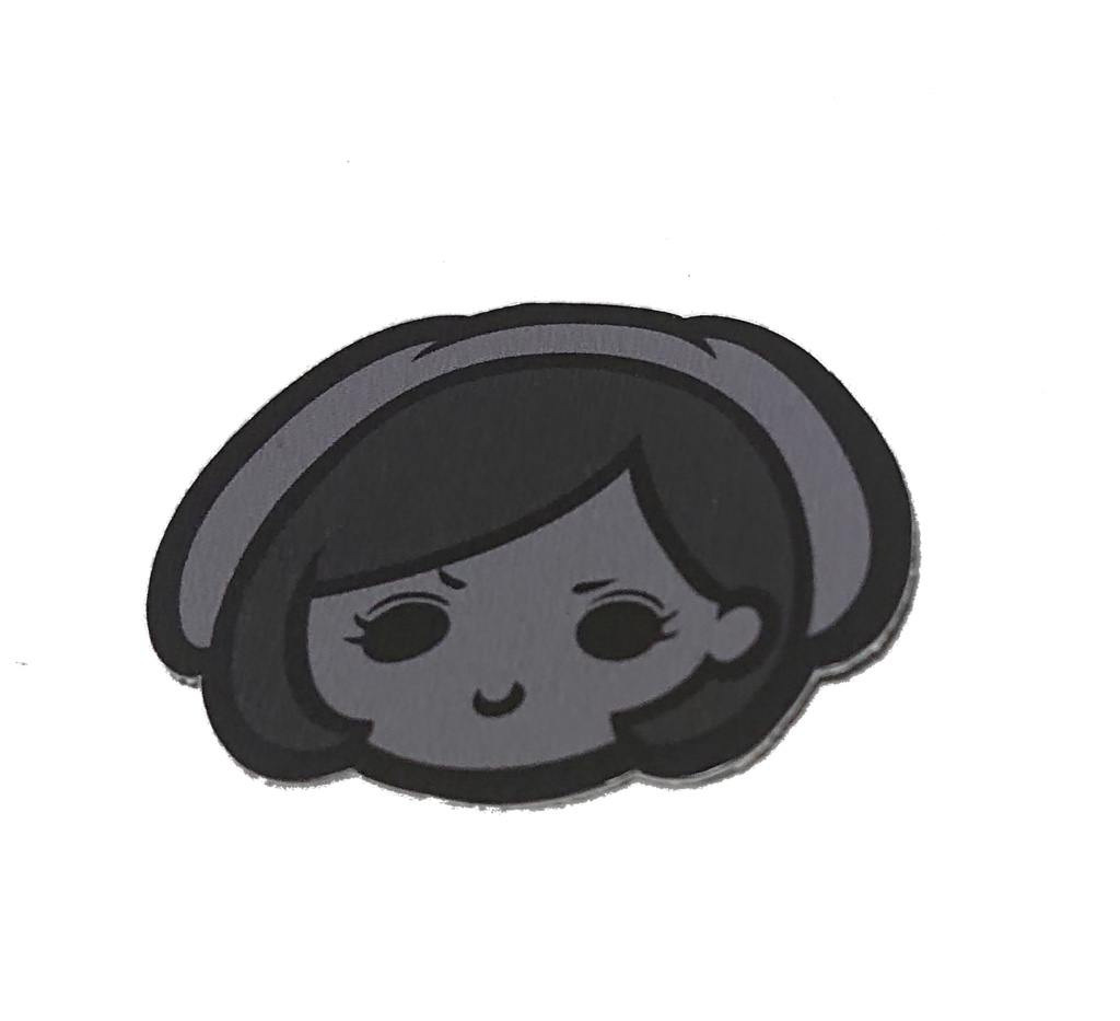 うさぎじゃむステッカー(モノクロ)