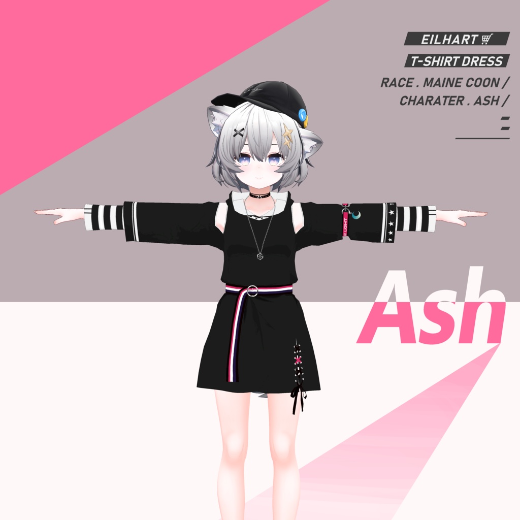 T-Shirt Dress アッシュ&セフィラ衣装