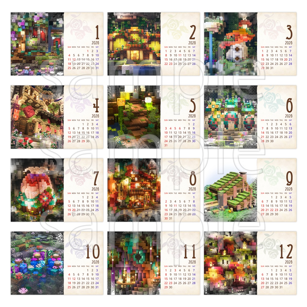 【2026年版】エルフの里🌿ポストカードカレンダー