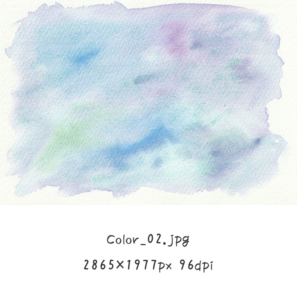 【透明水彩テクスチャー】カラフル4点+マスキング1点【商用OK】
