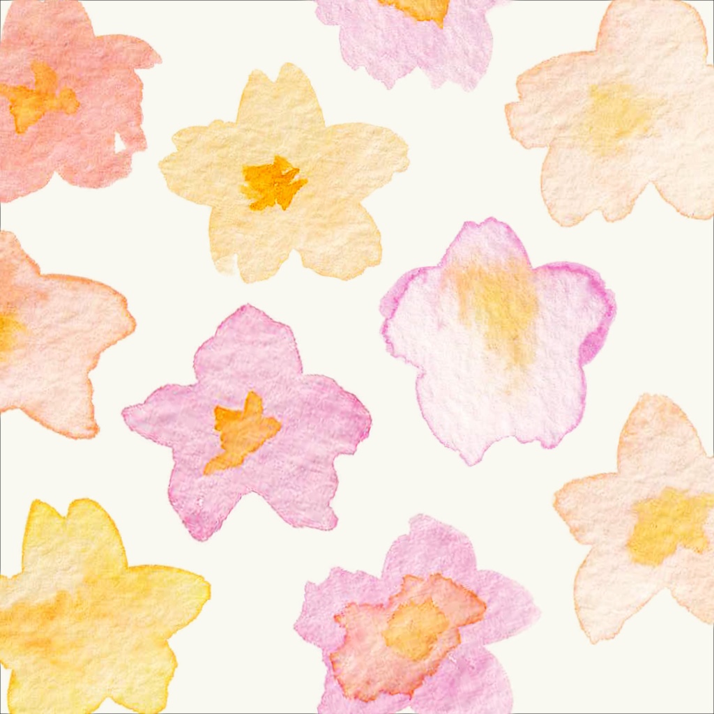 【透明水彩素材】ゆる桜12点【商用OK】