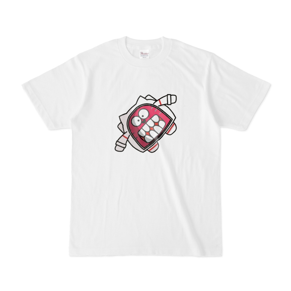 無重力すぎる歯むきだしネコ Tシャツ