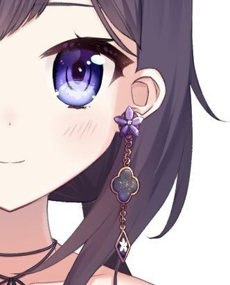 小紫の耳飾り【イヤリング・ストラップ】