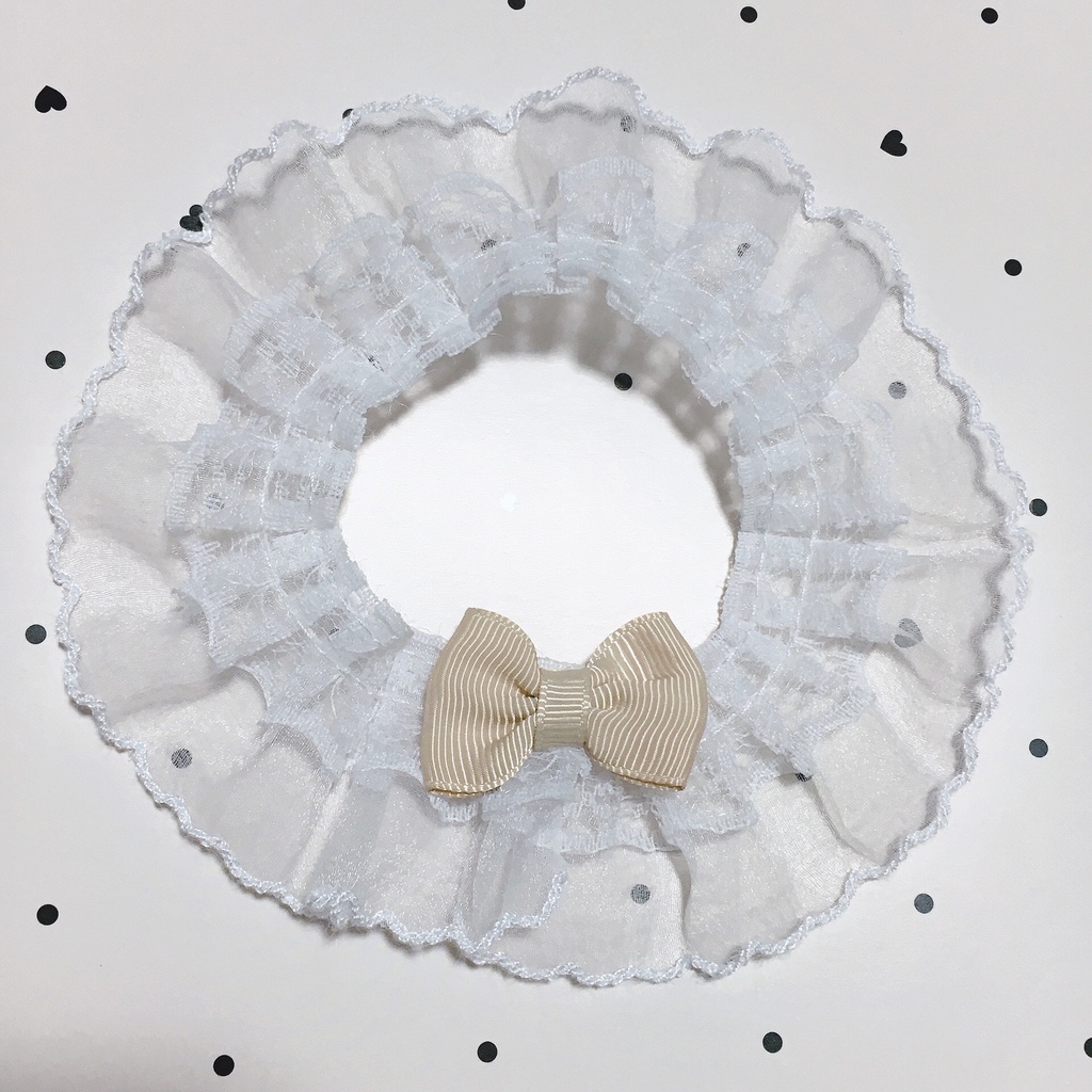 着ぐるみ用付け襟リボン