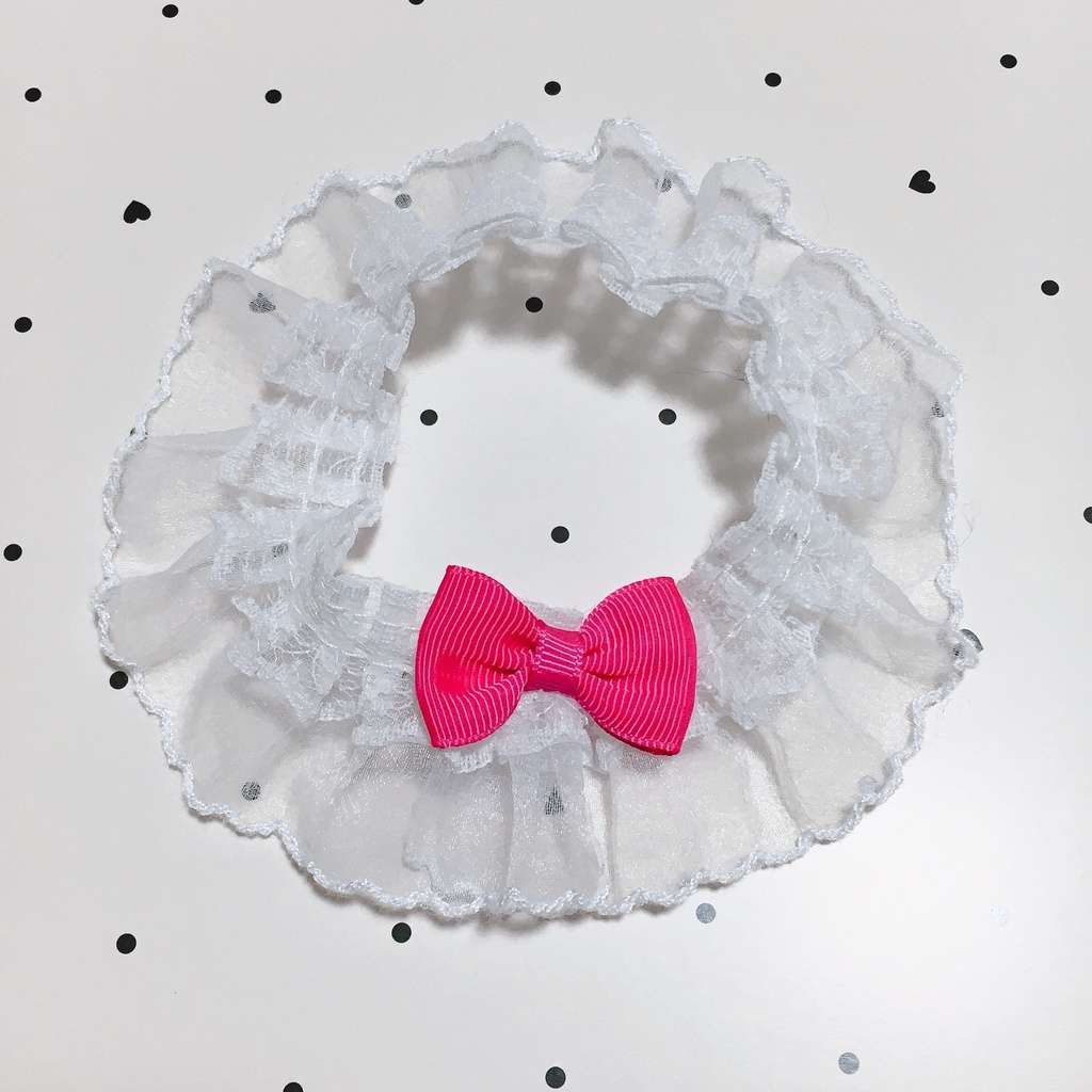 着ぐるみ用付け襟リボン