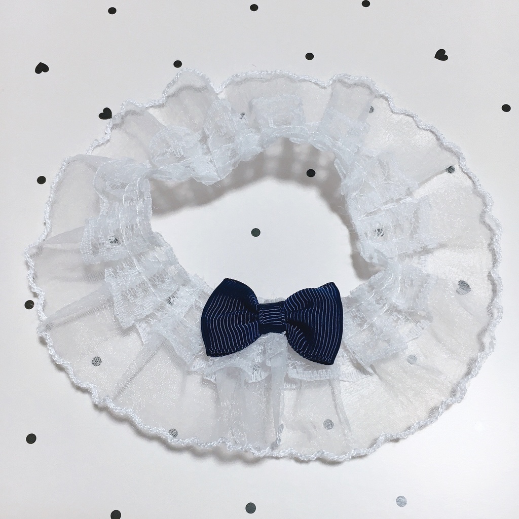 着ぐるみ用付け襟リボン