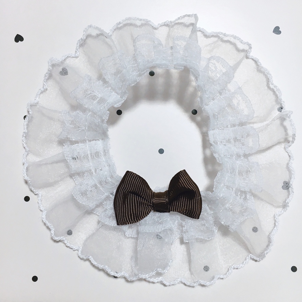 着ぐるみ用付け襟リボン