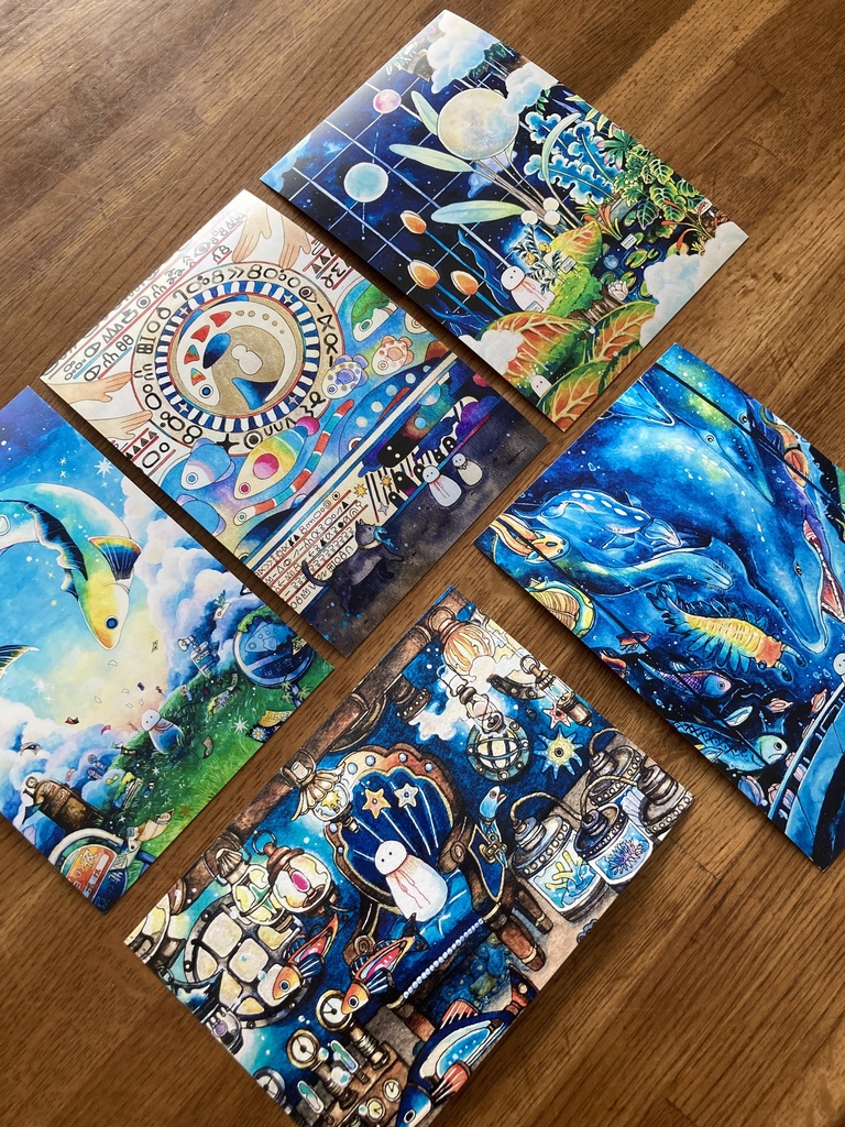 イラストカード全5種類