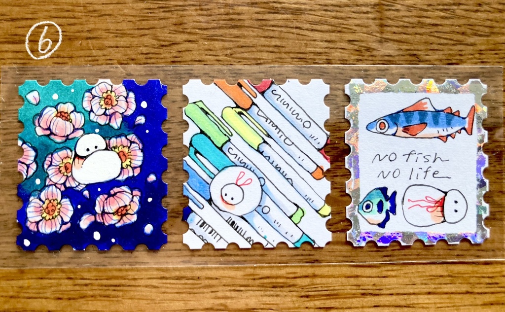切手原画シール