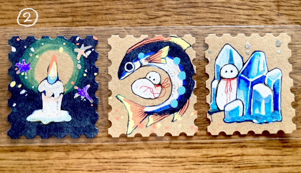 切手原画シール