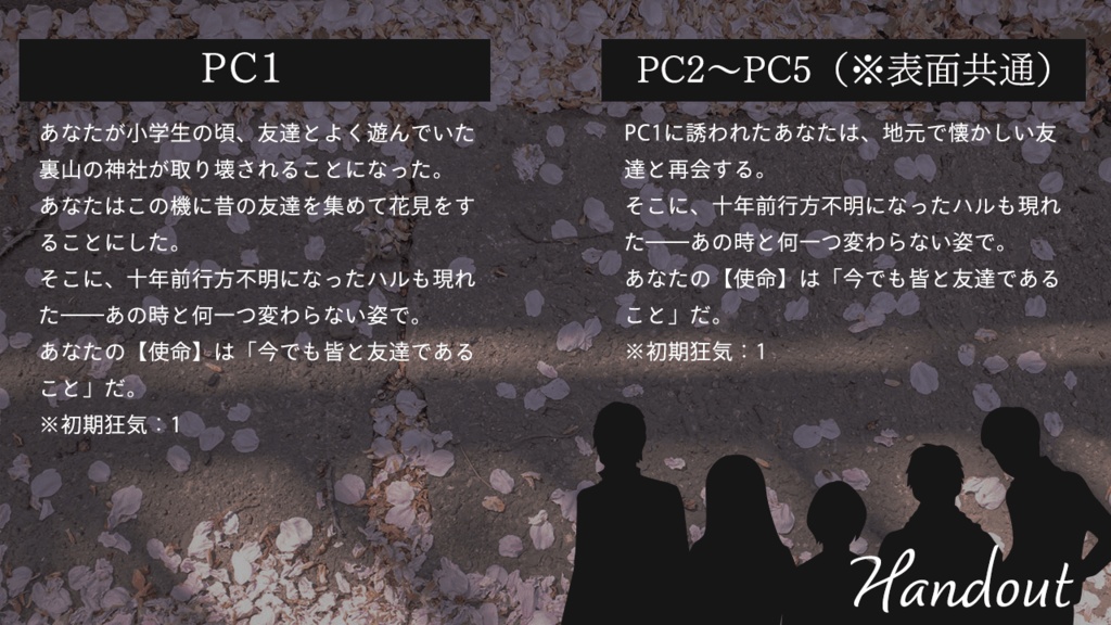 【インセイン】十年越しのかくれんぼ【シナリオ】