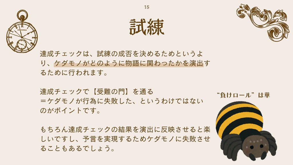 【ケダモノオペラ】非公式ルールブック副読資料