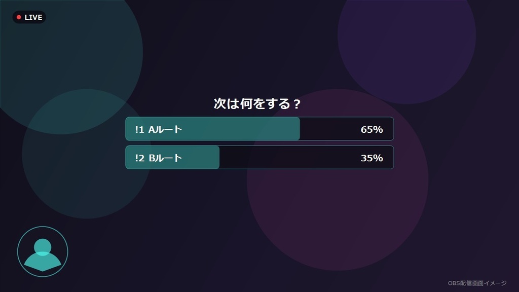 【無料】配信者向け OBSチャット投票ウィジェット