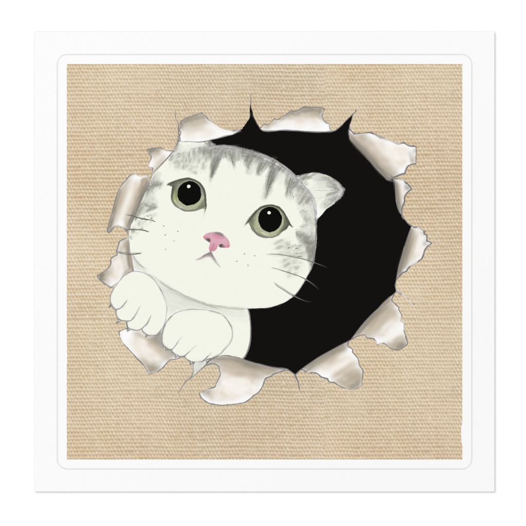 チラッとにゃんこ