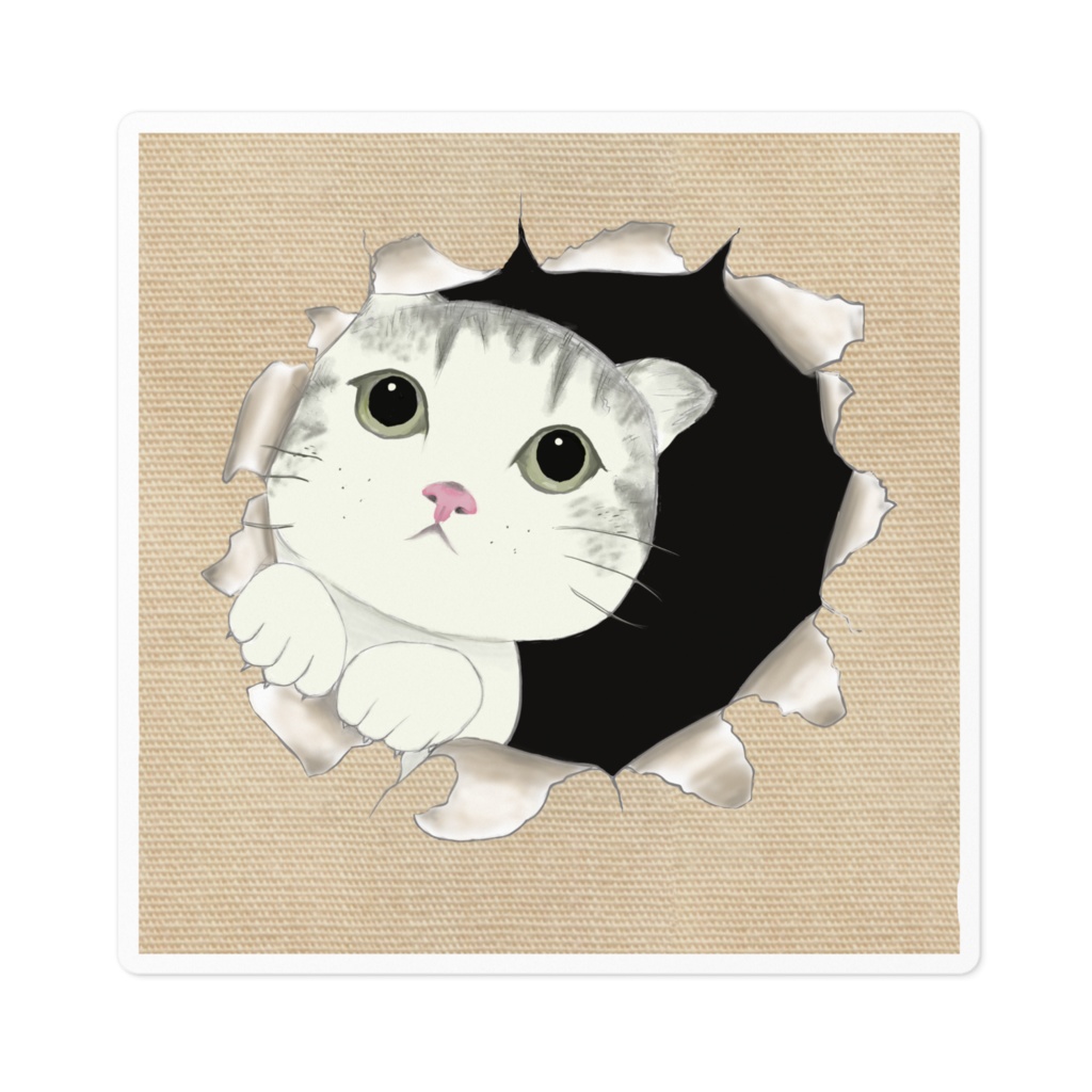 チラッとにゃんこ