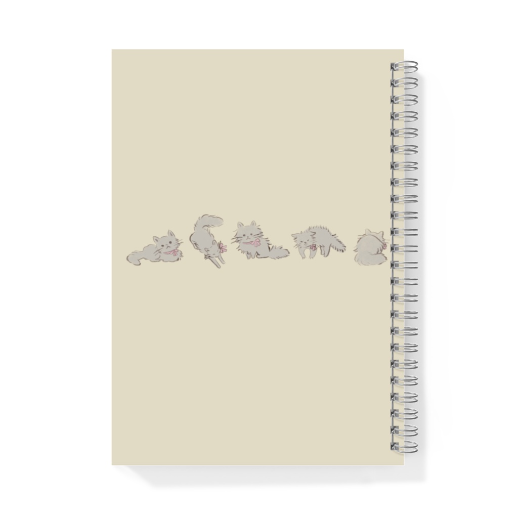 ねこ柄リングノート