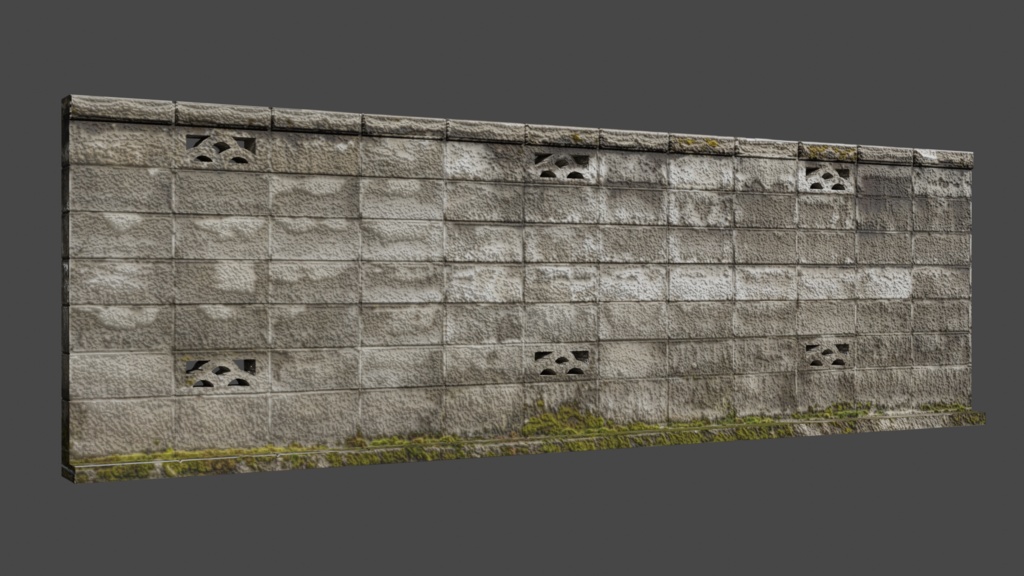 ブロック塀 -Japanese Block wall-