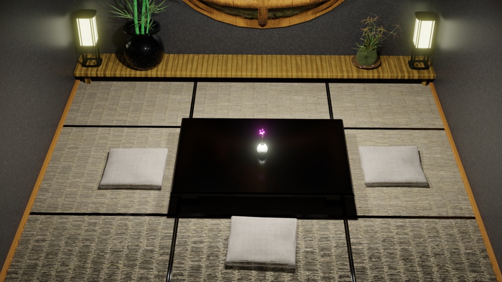 【3Dワールド】和×モダン×近未来の落ち着いた空間