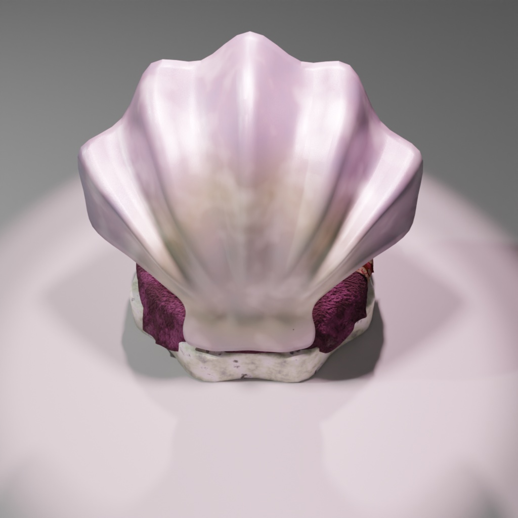 廃ラブホの貝殻べッド -Shell bed in an abandoned love hotel-