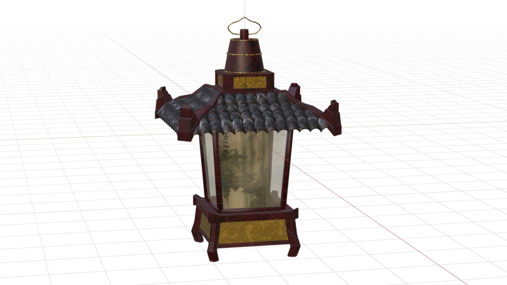 レトロな中華風ランプ -retro chinese style lamp-