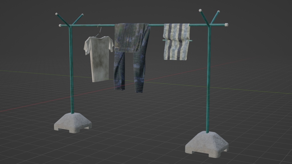【fbxあり】汚れた物干し竿~Dirty clothesline~