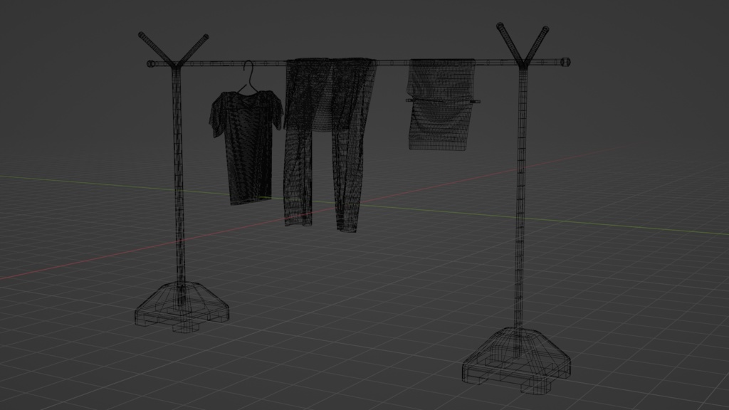 【fbxあり】汚れた物干し竿~Dirty clothesline~