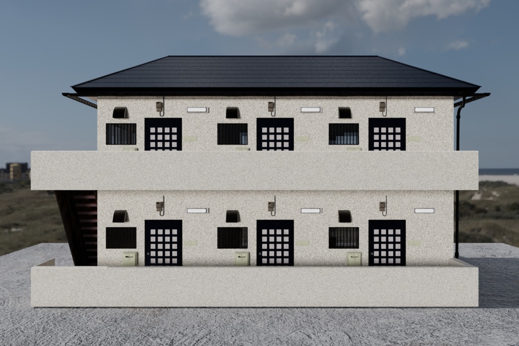 日本のよくあるアパート ーApartments commonly found in Japanー