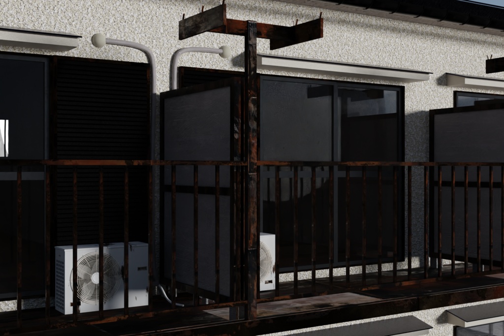 日本のよくあるアパート ーApartments commonly found in Japanー