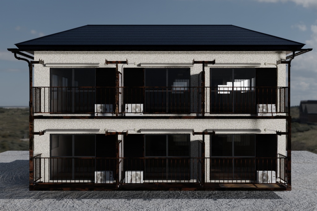 日本のよくあるアパート ーApartments commonly found in Japanー