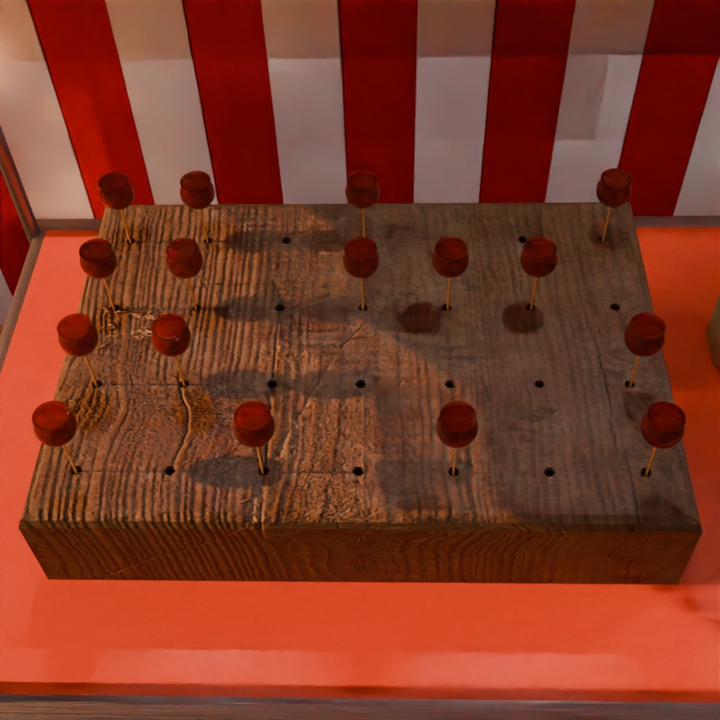 日本のレトロな夏祭りの屋台3点セット(りんご飴、金魚すくい、輪投げ)│Japanese Summer Festival Stall Set