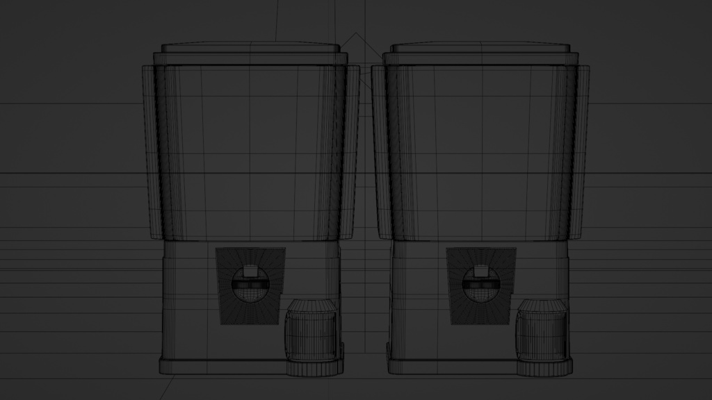 【fbxあり】駄菓子屋のレトロなガチャガチャ│Dagashi Shop Gachapon Machine