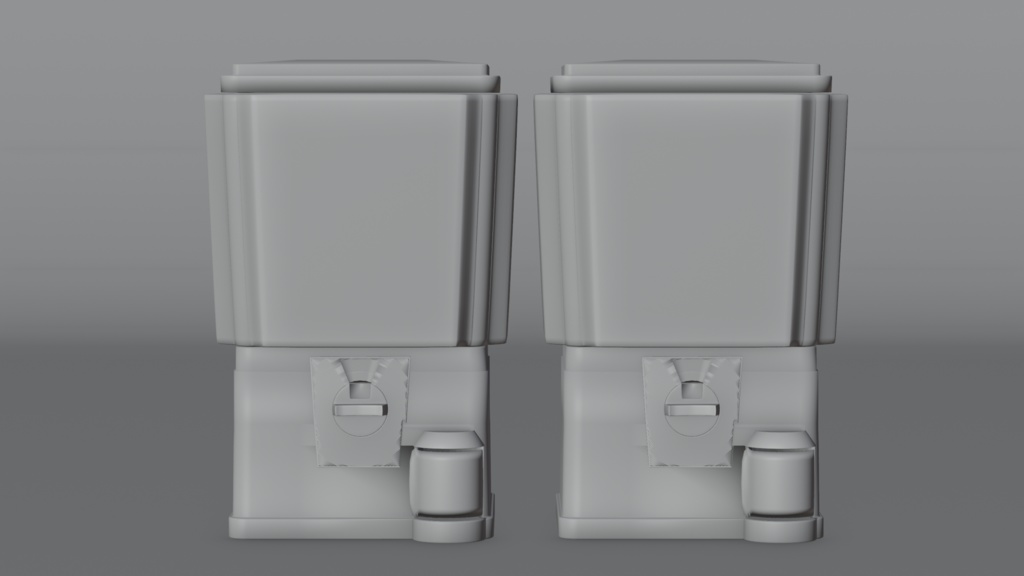 【fbxあり】駄菓子屋のレトロなガチャガチャ│Dagashi Shop Gachapon Machine