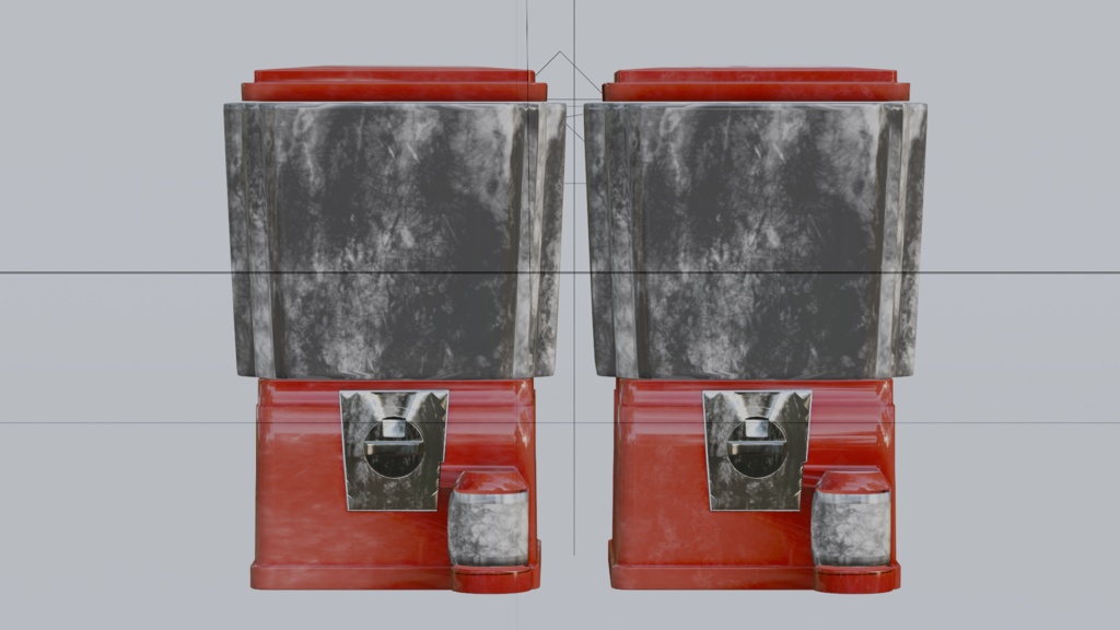 【fbxあり】駄菓子屋のレトロなガチャガチャ│Dagashi Shop Gachapon Machine