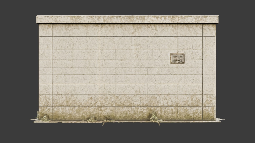 荒れ果てた日本の公園のトイレ│Rusty Japanese Toilet【FBX】
