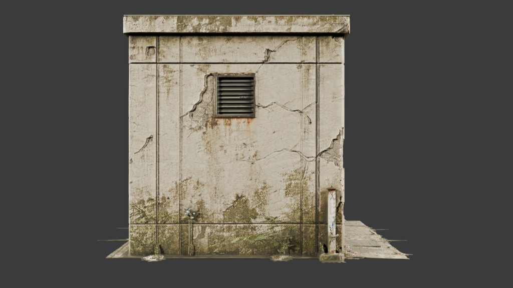 荒れ果てた日本の公園のトイレ│Rusty Japanese Toilet【FBX】
