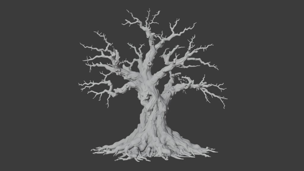枯れた桜の木│A Withered Cherry Tree【FBX】