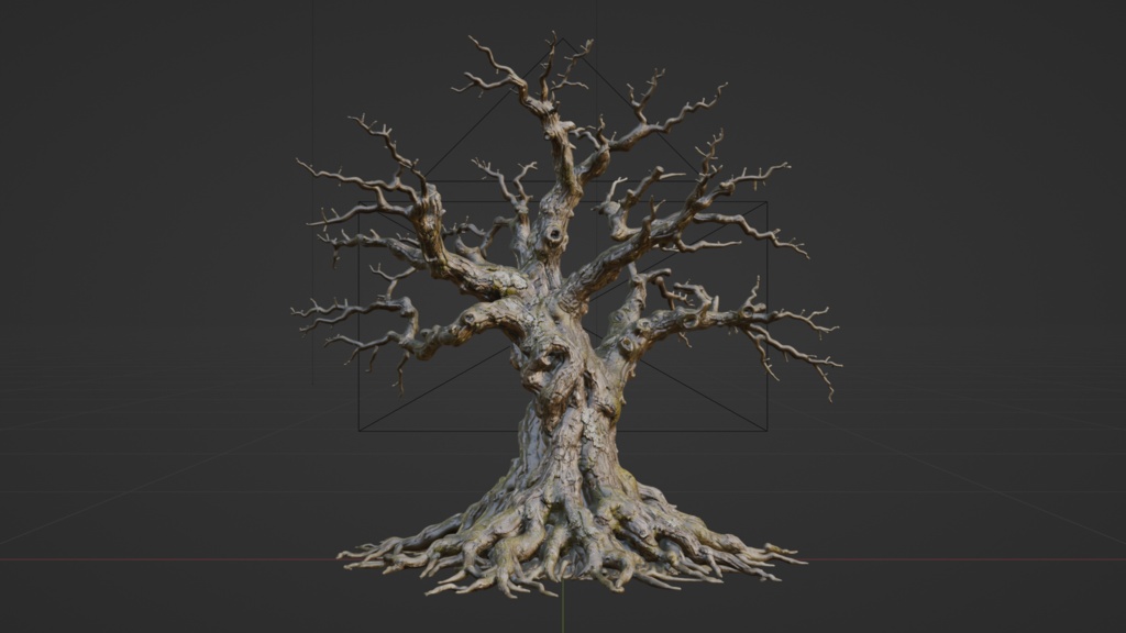枯れた桜の木│A Withered Cherry Tree【FBX】