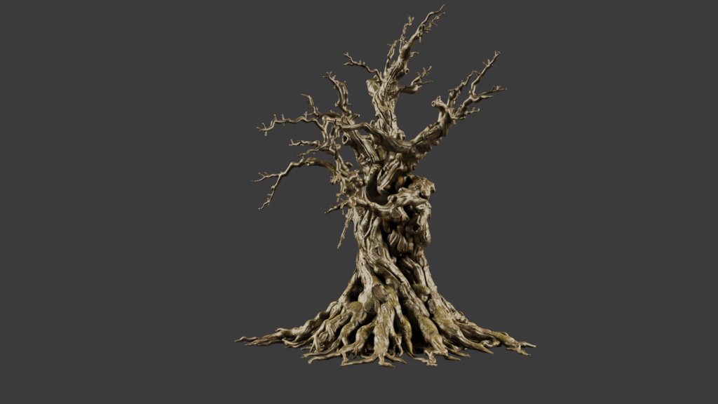 枯れた桜の木│A Withered Cherry Tree【FBX】