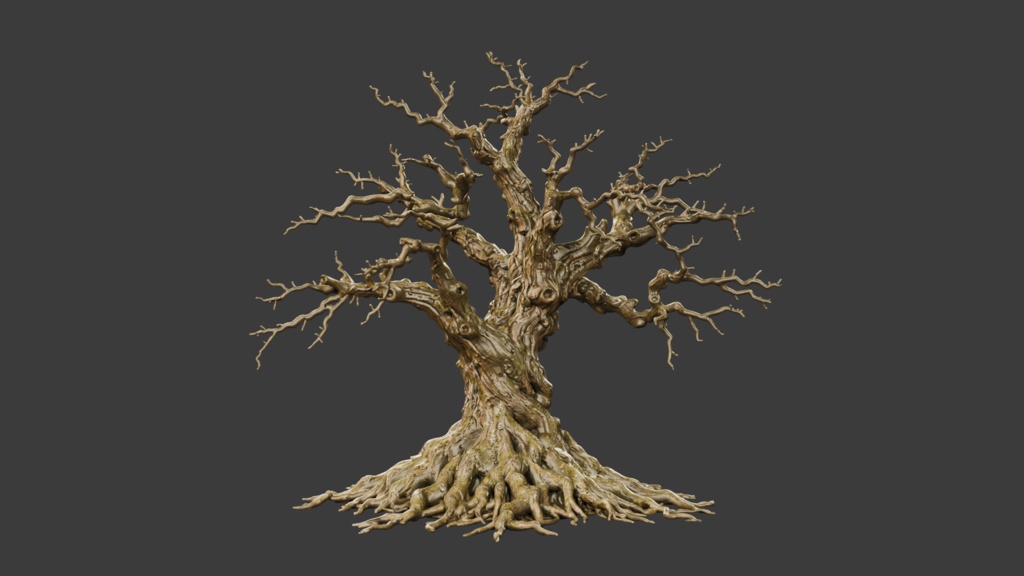 枯れた桜の木│A Withered Cherry Tree【FBX】