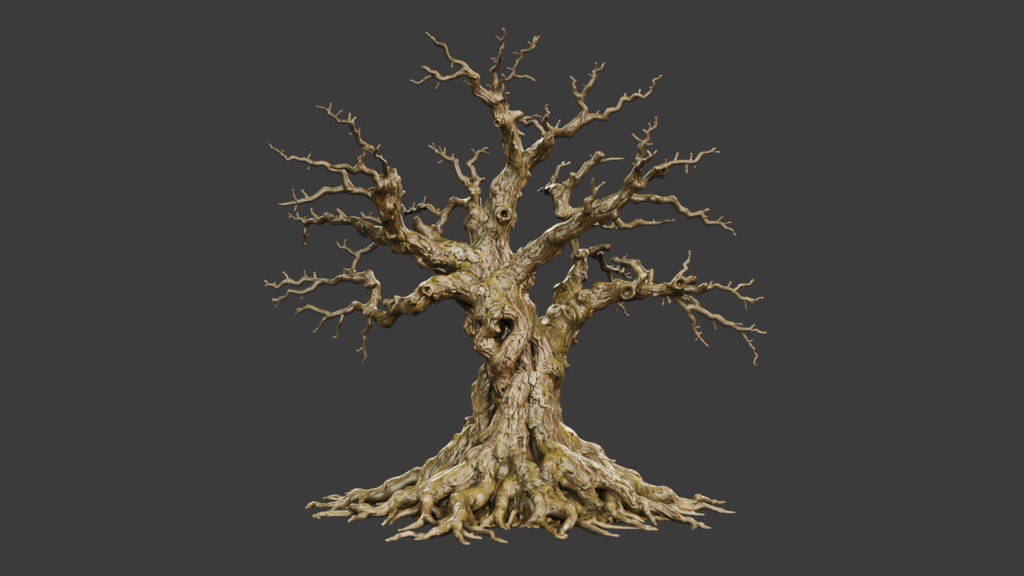 枯れた桜の木│A Withered Cherry Tree【FBX】