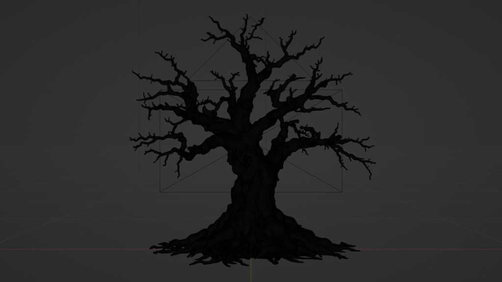 枯れた桜の木│A Withered Cherry Tree【FBX】